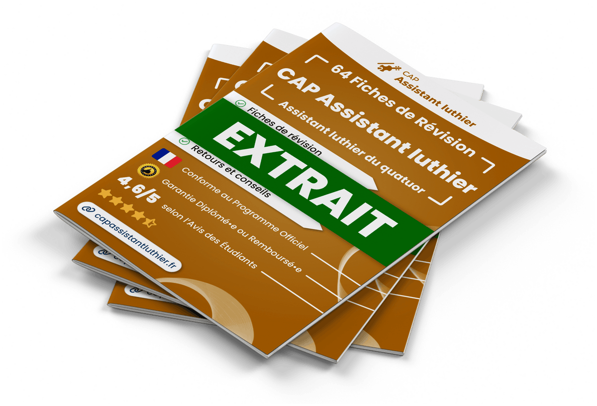Extrait Fiches Révision gratuites CAP Assistant luthier